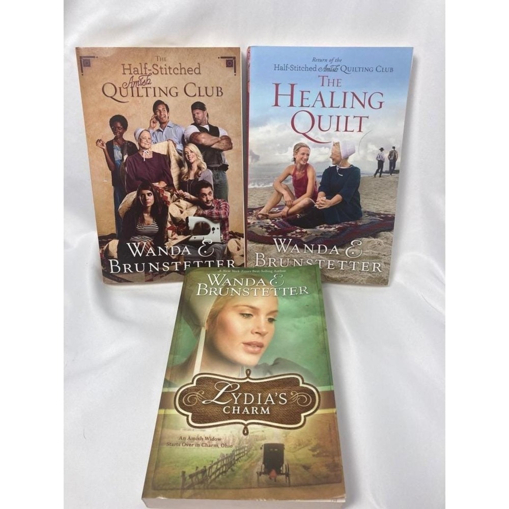 Wanda E. Brunstetter Amish Fiction‎ Book Lot – 3 Titles
